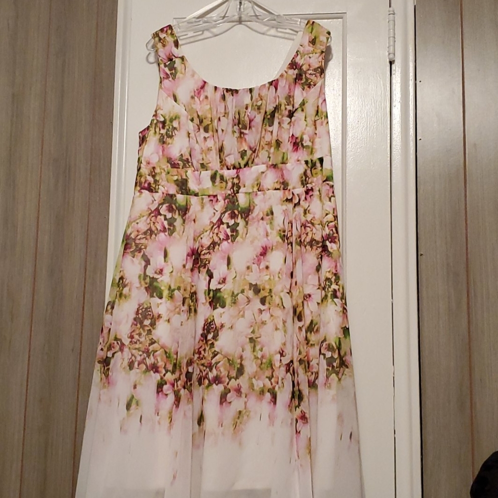 Floral knee length dress